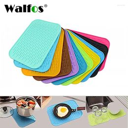 Tafelmatten Walfos 1 st Big Size 30x24cm Multifunctionele potmat Siliconenhouder Large Keuken Droogmat-Dish