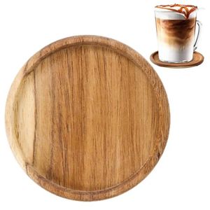 Placemats Houten Onderzetters Placemats Ronde Hittebestendige Drinkmat Thee Koffiekopje Pad Antislip Isolatie Keukengadgets