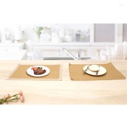 Tapis de table sous-verres tissés INS vent coton lin coureur scandinave tapis isolant accessoires de tir maison Jute décoratif