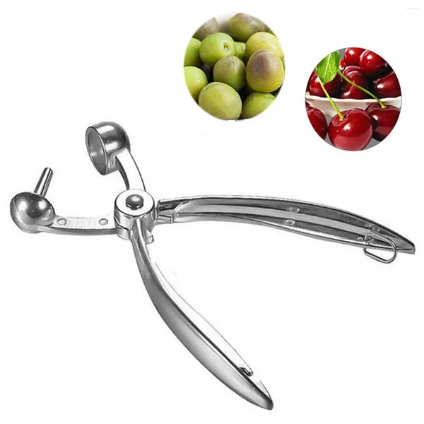 Table Mats Wrea Pitter Pitter en acier inoxydable Remover Couping Tool to Cherries Stone Corn Cob Media