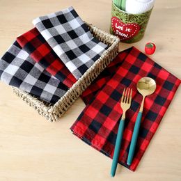 Servet 1 Stuk 46cm 18inch Klassieke Plaids Servetten Katoen Placemat Vierkant Servies Matten Pads Voedsel Bakken Achtergrond