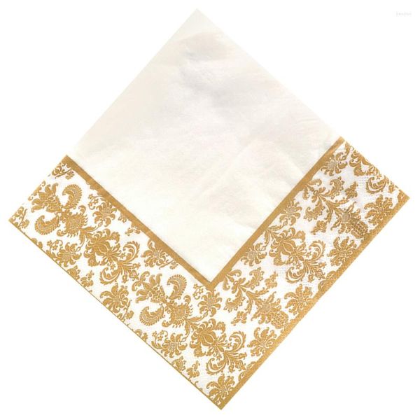 Serviette De Table 100 Pcs Coloré Papier De Soie Imprimé Serviettes De Fête Décoratif Restaurant Serviettes Thé Napperons