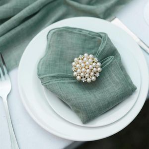 Tormenta de la servilleta 10 por ciento para servir suministros de boda manta manteca para el algodón verde decoupage artesan