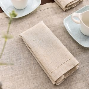 Table Napkin 12pcs Linen Party Cloth Dinner Restaurant Home Napkins Wedding Fabric 4 Size y231031