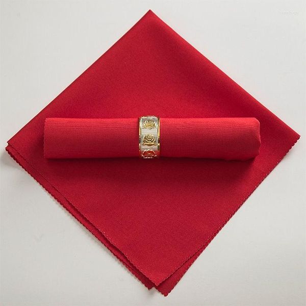 Serviette de Table surdimensionnée en tissu de 18.9 pouces, lavable en Machine, pour Restaurant/mariage/tissu en Polyester de qualité El, fête de mariage