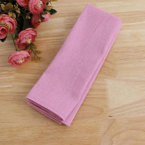 Serviette de table 24 pièces serviettes en tissu poly coton napperon réutilisable et lavable tissu coloré durable pour la cuisine salle à manger décoration de mariage