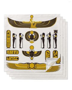 Serviette de table 4/6/8 pièces symbole de l'egypte ancienne serviettes égyptiennes ensemble de tissu décoration de fête de mariage dîner décor à la maison