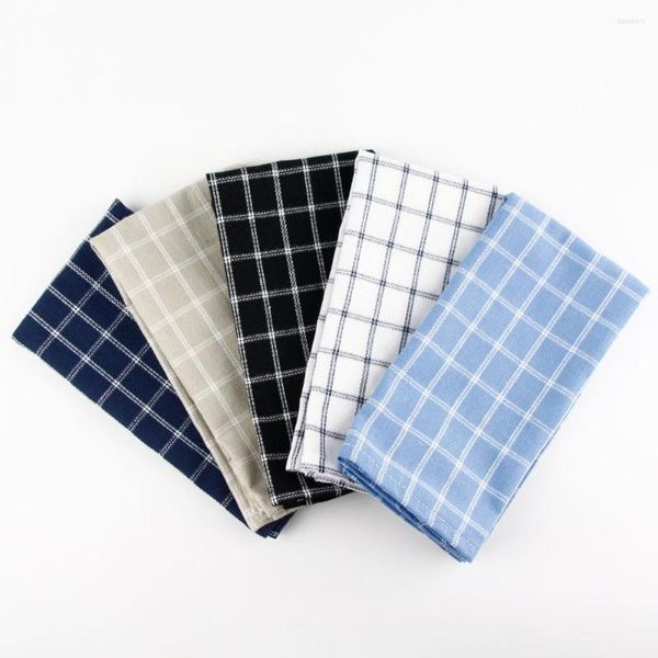 Serviette de table 43 X 43 cm mode tissu Squre serviettes coton lin isolation thermique tapis salle à manger enfants napperons en tissu