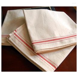 Serviette de table 45X92CM serviettes en coton cuisine Nature motif torchon absorbant vaisselle serviettes de nettoyage Cocktail mariages