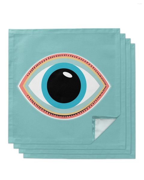 Table Noisette 4PCS Eyes Couilles de bande dessinée Square-carrés 50 cm Party Decoration Decoration Cuisine Dîner