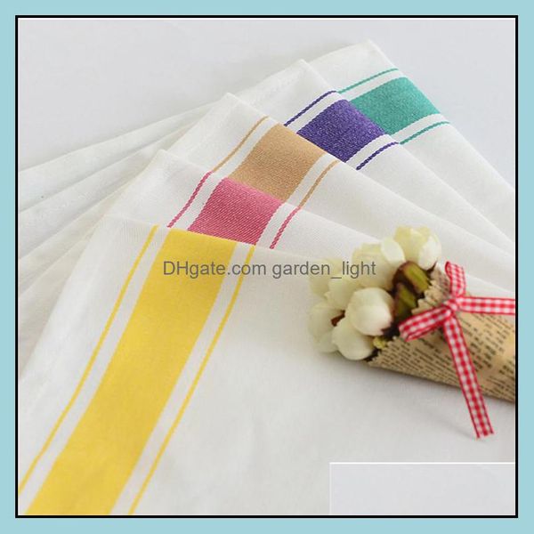 Serviette de table 5 couleurs en gros 50x70 cm coton El Home Restaurant Party Event Supply Haute qualité Drop Delivery Garden Textiles Otb1D