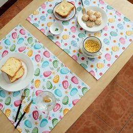Tafel servet 5stcs paasserie tafelkleed stof afdrukken thee handdoek geprinte eierdoek restaurant benodigdheden voor el