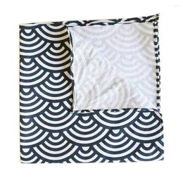 Table Notte 6PCS Style japonais Scanlop Pattern30x45cm Tissu de tissus Polyester Cotton Mélange Tissu de cuisine