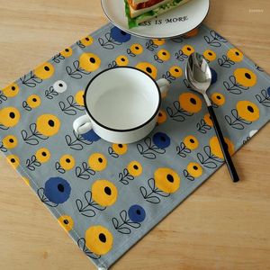 Serviette de table 6 pièces/lot Style nordique coton tissu imprimé serviettes torchons décorations de mariage fournitures de Restaurant de noël