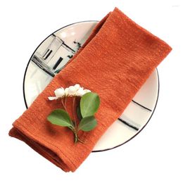 Servet Caramel Kleur 4 STUKS Doek Servetten Gaas Puur Katoen Handgemaakte Kunst Handdoek Rustieke Land Bruiloft Pasen Ramadan Decoratie