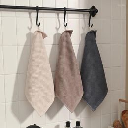 Mesa de algodón de algodón de algodón de algodón toalla de panal se puede colgar cuadrado de cocina para el hogar