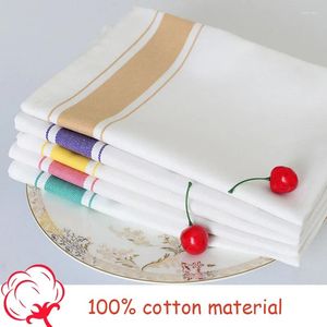 Serviette de Table en coton, tasse d'essuyage de la bouche, verre à vin rouge, planche de fête absorbante, résistante aux peluches, nettoyage de cuisine