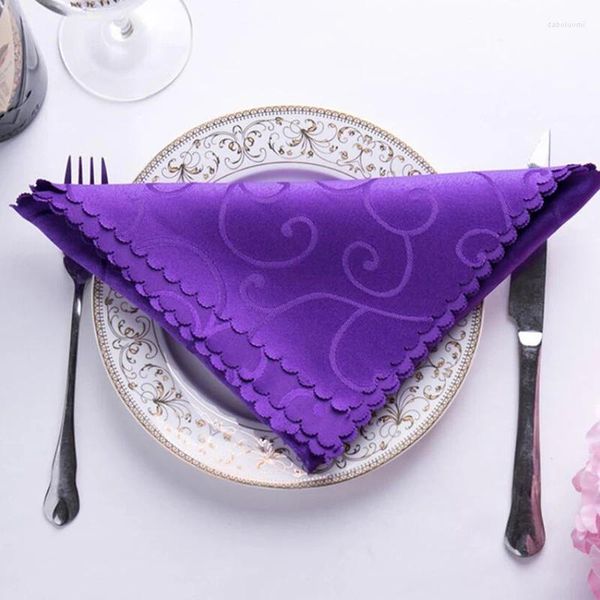 Servilleta de mesa, servilletas de fiesta de boda a la moda, pañuelo de satén, decoración de mesa, suministros Textiles para el hogar