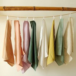 Tafel servet linnen katoenen vlakte doek placemat Japans en theep om voedsel achtergrond stof stof