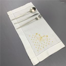 Tafel servet linnen diner servetten 20x20-inch ladder geborduurde bloemthee twee soorten specificaties