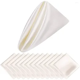 Serviettes de Table en tissu, 12 pièces, modèles faciles à plier, de haute qualité, pratiques, Is D