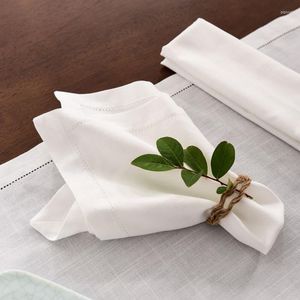 Serviette de Table en coton et lin, 2 tailles, pour dîner, fête de mariage, dîner, Restaurant, maison, mouchoir