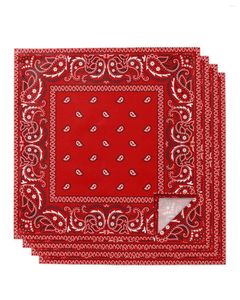 Serviette De Table Paisley Bandana Rouge Carré Serviettes Pour La Fête De Mariage Décor Torchon Doux Cuisine Dîner