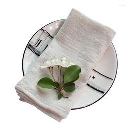 Serviette De Table rustique en coton et lin lavable, naturel, confortable, réutilisable, Serviettes De Table en tissu Beige, 6 pièces