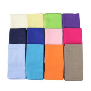 Table Napkin Set of 12 PCS 40x40cm Cotton Linen Blended Cloth Napkins Washable Dinner Tea Towels For Home Events Use 231127