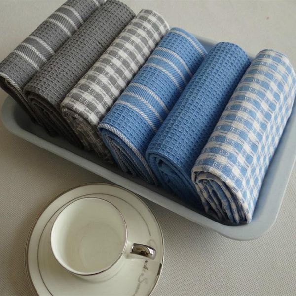Serviette de table torchon textiles de vie cuisine un ensemble de trois tables