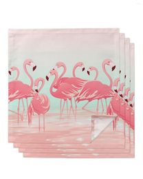 Tafel servet tropisch dier flamingo servetten set zachte zakdoek bruiloft banket diner decoratie custom