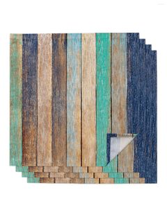 Tafel servet vintage houten textuur 4/6/8 stks servetten