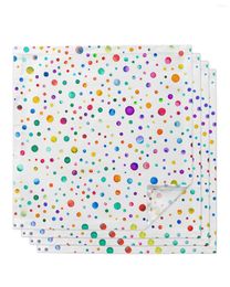Tafel servet golf stip aquarel kleurrijke textuur 4/6/8 stcs keuken 50x50 cm servetten serveergerechten thuis textielproducten