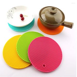 Tafelloper 18/14 cm ronde hittebestendige siliconenmat drankje Cup Coasters niet-slip pothouder placemat keuken accessoires onderzetters