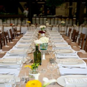Chemin de Table en toile de Jute naturelle, 35CM x 10 mètres, Shabby Chic, ruban de mariage/toile de Jute Hessian Vintage pour Banquet à domicile