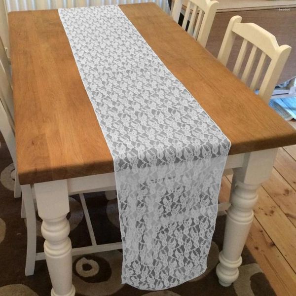 Chemin de Table en dentelle ivoire, 5 pièces/lot, ceinture de chaise avec nœud, Banquet, fête de mariage, belle décoration sur HQ