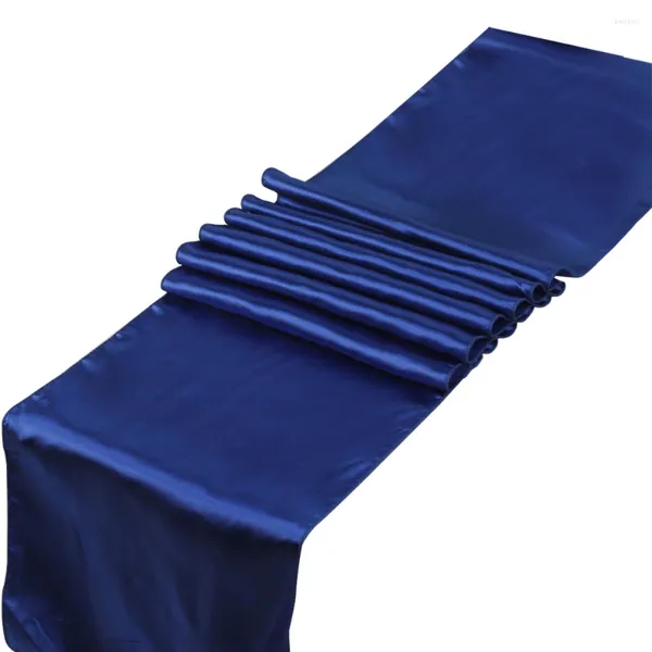 Runner de table 5pcs / lot coureurs de satin bleu royal 12 