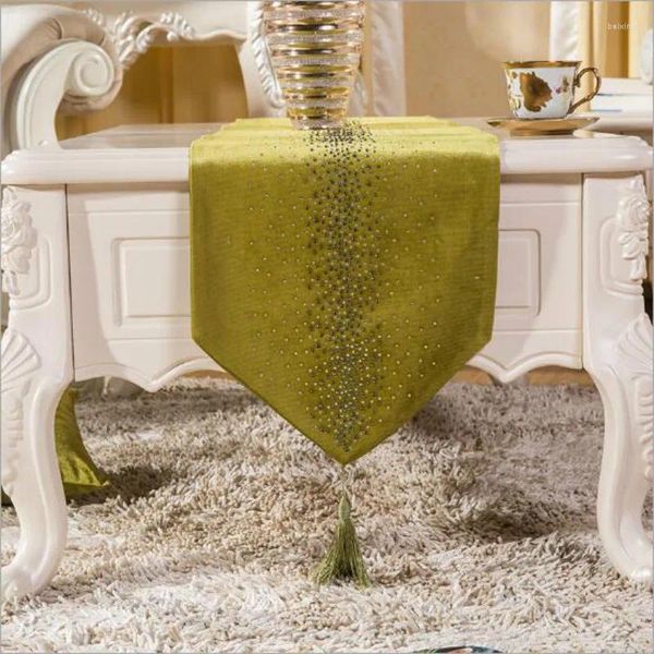 Camino de mesa europeo simple elegante moda lujo boda decoración hogar textil café escritorio 32 78.7 in/32 70.9 in 1 pieza