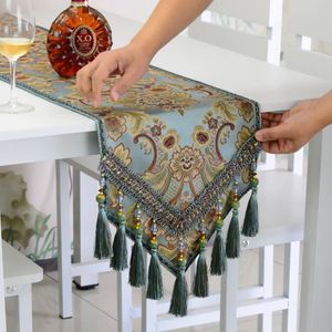 Tabel Runner European Style Simple Blue Table Loper