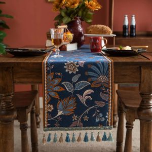 Chemin de table Jacquard Table Drapeau Fleur Couleur Nappe Festival Table Basse Lit Drapeau Meuble TV Chemins de Table Décoration De Mariage 231216