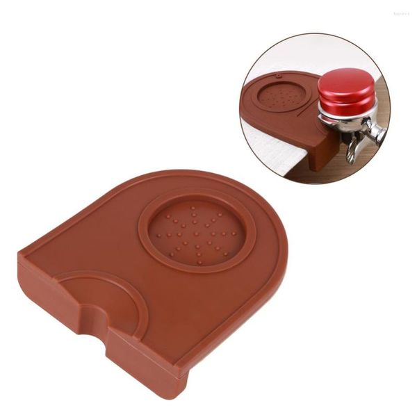 Table Runner Manual Coffee Tampers épaissis Anti-Skid Use Resistance Espresso Maker Tamper Mat Holder Grind Silicone Posavasos