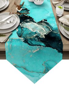 Table Runner Marble Texture Table moderne Runner Country Mariage Décoration Décoration Home El Party Dining Table Cuisine Table Table Mat 230811