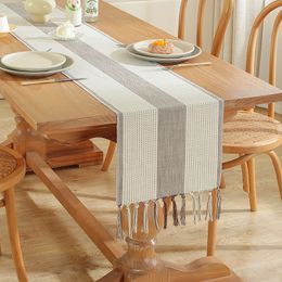 Table Runner Table Runner Decoration Dining Tea Table TV Cabinet Tassels Tassels Coton Linn Table Runner Home Decor 230817