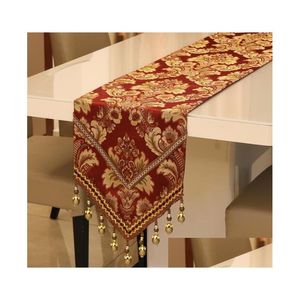 Tabel Runner Tafel Runner Tafels Doek Bruiloft Keukengerei Kerstmis Home Decor Party Span Drop Delivery Garden Tekstil Dhujm