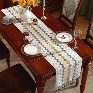 Table Runner Tassels Table Runner Home Decor Luxury Dining Kitchen salon Table basse Coureur de coureur de chambre Décoration 230817