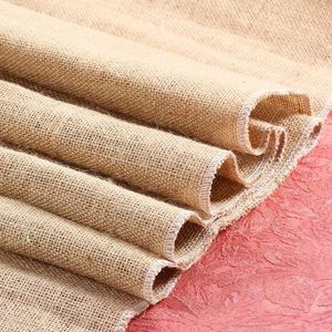 Tafelloper Vintage Kerstmis 30x 245cm Moderne lopers voor bruiloft Jute jute