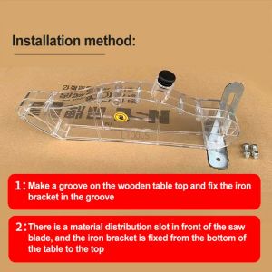 Couvre de protection de la scie à table en coque transparente électrique scie à la vive protectrice