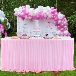 Jupe de Table en Tulle 183x77cm, décor de fête d'anniversaire, mariage, maison, réception-cadeau pour bébé, Y2Z5