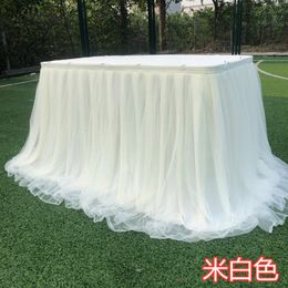 Jupe de Table 1M Tulle pour Décoration de Mariage Anniversaire Tutu Fournitures 230710