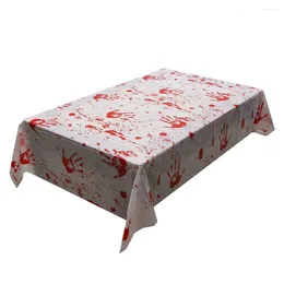 Jupe de Table, décorations d'halloween, décor de maison d'horreur, nappe à empreintes de sang, tablier sanglant, accessoire effrayant
